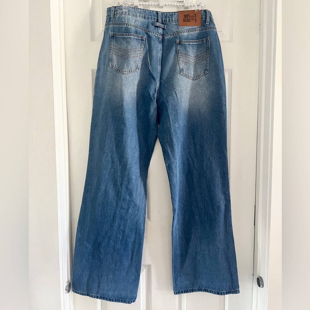 Micas Denim Button High Waist Straight Leg Jeans - Picture 9 of 16